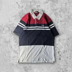 【人気再熱】90sファーストダウンFIRST DOWNロゴ刺繍ラガーシャツ一点物のサムネイル