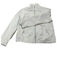 ホワイト ジップアップ ナイロンジャケット　NIKE 古着　ヴィンテージ