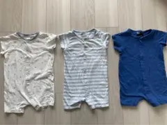 HMコットンロンパース 3点セット 80cm 74cm