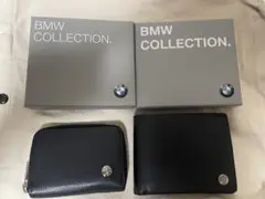 BMW 二つ折り財布 ブラック　コインケース　セット　本革　牛革　レザー