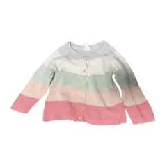 《 H&M 》 ベビー服　70サイズ　カーディガン　ボーダー