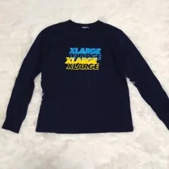 ☆美品☆ XLARGE KIDS 長袖 カットソー ネイビー