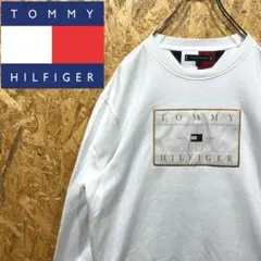 送料無料 トミーヒルフィガー デカロゴ レアカラー ゆるだぼ00s トレーナー