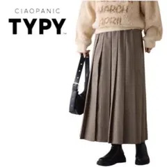 CIAOPANIC TYPY すっきり見えチェックプリーツイージースカート　新品