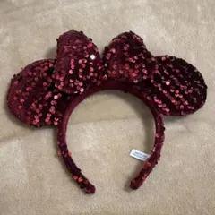 ディズニー ミニーマウス スパンコール カチューシャ