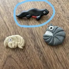 ヤモリさんブローチ