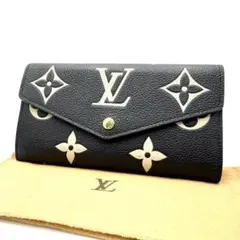 美品 ルイヴィトン アンプラント　ポルトフォイユサラ　バイカラー RFIDタグ