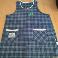 エリック・カール チェック柄エプロン2Ｌ〜3Ｌ