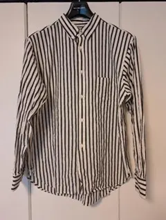 シャツメンズ長袖 ダークグレー