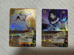 NARUTO データカードダス うずまきナルト うちはサスケ 2枚セット