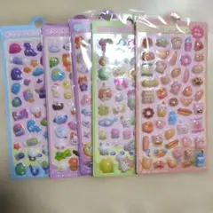 ぷくぷくシール　5シート　セット