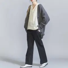 Beauty&Youth コットンチノフレアパンツ　M