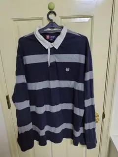 CHAPS XXL ストライプ ポロシャツ