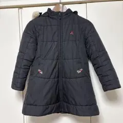 ファミリア f-dash の中綿コート 130cm ブラック フード取外し可