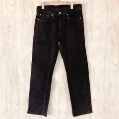 リーバイス　黒デニムパンツ　ジーンズ　ブラック