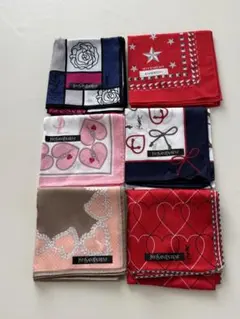 YSL & Givenchy ハンカチセット　6枚