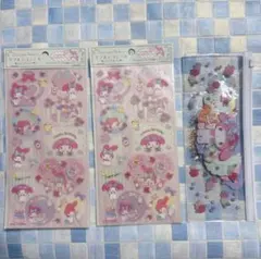 サンリオ　マイメロディ　シール　3点セット