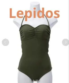 Lepidos ユナイテッドアローズ　カーキ ワンピース水着 未使用タグ付き Lepidos ユナイテッドアローズ カーキ ワンピース水着 未使用タグ付き