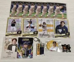 甲斐拓也 福岡ソフトバンクホークス キーホルダー カード まとめ売り