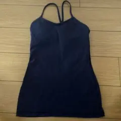 ルルレモン　Yタンク　ネイビー　サイズ4 タンクトップ