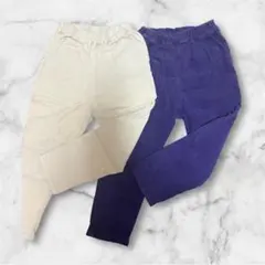 マーキーズ　LSP アイボリー・パープル ロングパンツ 2点セット　120cm