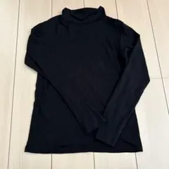 無印良品　ハイネックTシャツ　Ｍ　ブラックのサムネイル