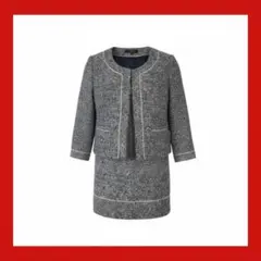 LAUTREAMONT グレー スカートスーツ 40入学式／卒業式★