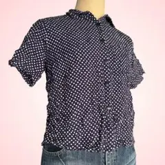 COMME des GARCONS 半袖 ブラウス 総柄 Mサイズ - メルカリ