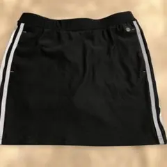 ★アディダス★adidas Golf 3ライン　インナー付きスカート 黒　Lのサムネイル