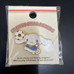 サンリオキャラクターズ ピンバッジ サッカー シナモン