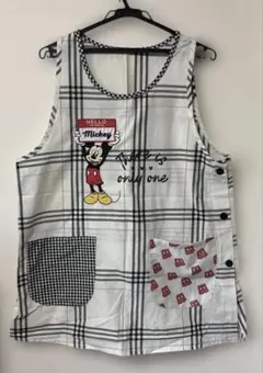 ミッキーマウス エプロン 保育士 キャラクターエプロン