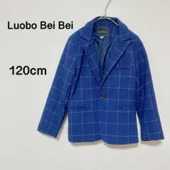 キッズ ボーイズ Luobo Bei Bei チェック柄ジャケット 120cm