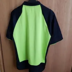 YONEX 半袖スポーツシャツ L 黒/蛍光緑 ヨネックスハーフパンツL黒