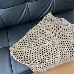 ビンテージ　グラニーニット　ラグ　インテリア