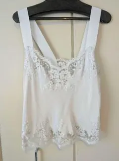 新品未使用タグ付き♡サロンバイピーチジョン ♡シルクレーシィキャミ 美品】SALON by PJ シルク レーシィ キャミ