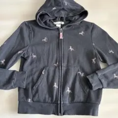 H&M ユニコーン柄 フルジップパーカー 134/140