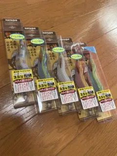 餌木猿3.5号 廃盤松SP❗️ムラサキコンプリート4本セット 林釣漁具