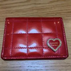 Samantha Thavasa キルティングパスケース レッド