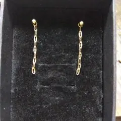 K14gf ペダルチェーンピアスチャーム 　重ね付け　ハンドメイド