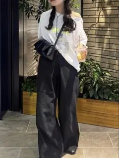 Kastane オフショルピグメントロゴTEE Tシャツ　セール　新品　ゆるダボ