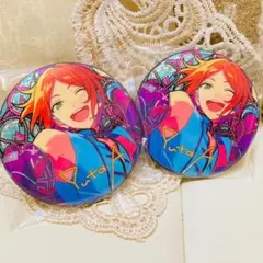 2点セットあんスタ 中国限定 時光缶バッジ 2wink 葵 ゆうた