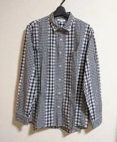 グローバルワーク　GLOBAL WORK　長袖　シャツ　白黒 チェック　Lサイズ