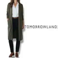 美品♡　トゥモローランド　美シルエット♡　ノーカラー　ロングカーディガン　ガウン