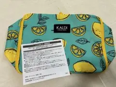 KALDI レモン柄 トラベルポーチ