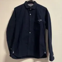 BEAMS HEART 長袖シャツ ネイビー Mサイズのサムネイル