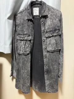 SHAREEF ウォッシュ加工 長袖シャツ