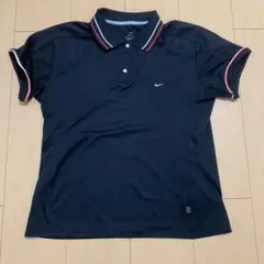 Nike DRI-FIT ブラックポロシャツ XL