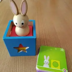 Bunny Boo　ウサギの積み木 知育玩具 カード付き