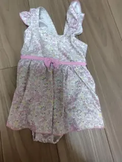 花柄 ワンピース水着 女の子水着 110cm