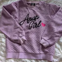 ANAP GIRL パープル トレーナー M